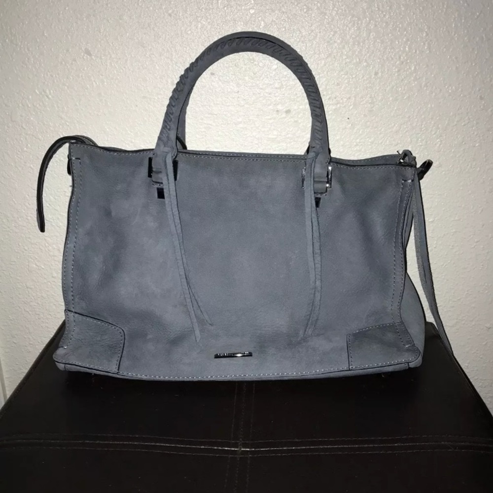 Rebecca Minkoff Regan Dusty Blue Satchel Handbag
